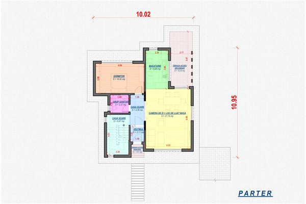 Two Story Steel Frame House With 3 Bedrooms Model 248-025 - house plan 1