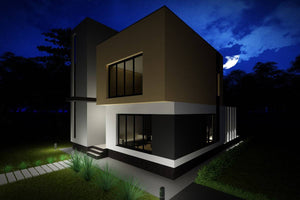 Two Story Steel Frame House With 3 Bedrooms Model 248-025 - home exterior design 5Two Story Steel Frame House With 3 Bedrooms Model 248-025 - home exterior design image 5 thumbnail