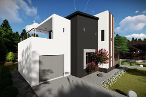 Two Storey Steel Frame House With 3 Bedrooms Model 248-057 - house design image 4 thumbnail