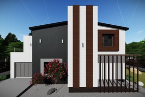 Two Storey Steel Frame House With 3 Bedrooms Model 248-057 - house design image 5 thumbnail