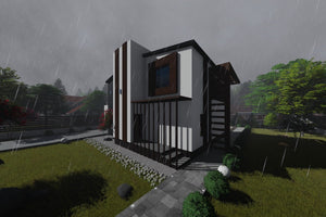 Two Storey Steel Frame House With 3 Bedrooms Model 248-057 - house design image 7 thumbnail