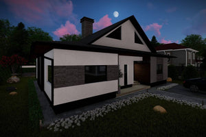 2 Story Steel Frame House With Three Bedrooms Number 249-048 - home design image 9 thumbnail