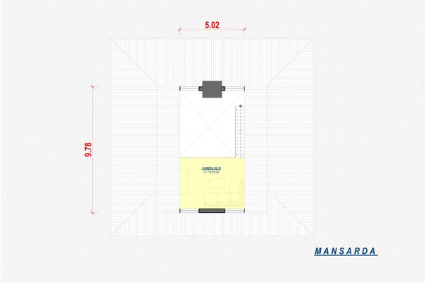 2 Story Steel Frame House With Three Bedrooms Number 249-048 - floor plan design 2