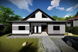 2 Story Steel Frame House With Three Bedrooms Number 249-048 - home design image 5 thumbnail
