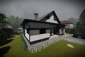 2 Story Steel Frame House With Three Bedrooms Number 249-048 - home design image 7 thumbnail