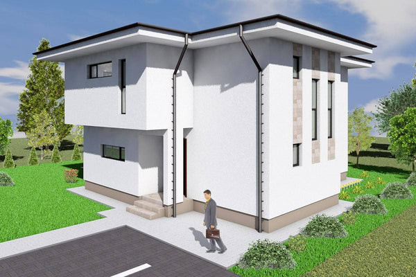 2 Storey Steel Frame House With Three Bedrooms Model 250-009 - house design picture 4