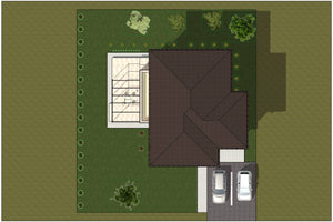 2 Storey Steel Frame House With Three Bedrooms Model 250-009 - house roof thumbnail