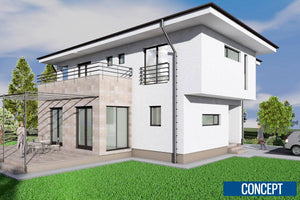 2 Storey Steel Frame House With Three Bedrooms Model 250-009 - house design picture 5 thumbnail