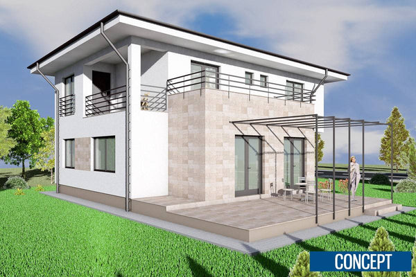 2 Storey Steel Frame House With Three Bedrooms Model 250-009 - house design picture 7