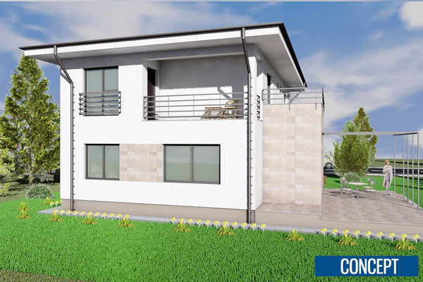 2 Storey Steel Frame House With Three Bedrooms Model 250-009 - house design picture 9