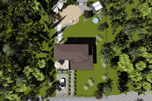 Two Story Steel Frame House With 3 Bedrooms Number 250-065 - house roof thumbnail