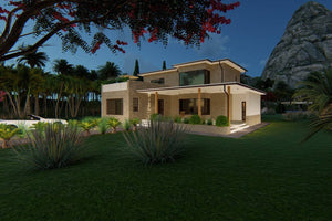 Two Story Steel Frame House With 3 Bedrooms Number 250-065 - modern home exterior picture 7 thumbnail