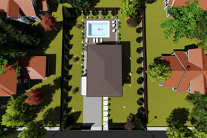 2 Story Steel Frame House With 3 Bedrooms Model 258-061 - house roof thumbnail