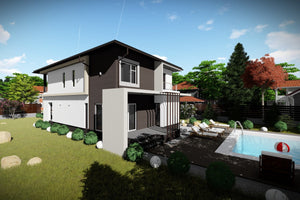 2 Story Steel Frame House With 3 Bedrooms Model 258-061 - home design picture 3 thumbnail