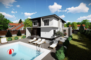 2 Story Steel Frame House With 3 Bedrooms Model 258-061 - home design picture 7 thumbnail