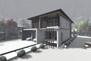 2 Story Steel Frame House With 3 Bedrooms Model 258-061 - home design picture 9 thumbnail