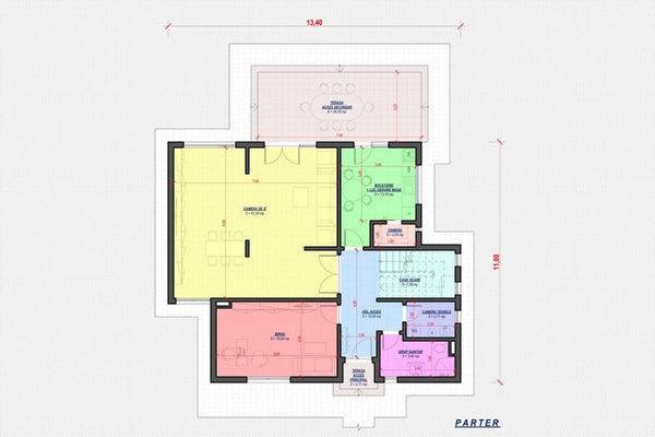 Two Story Steel Frame House With 3 Bedrooms Model 260-006 - modern house plan 1