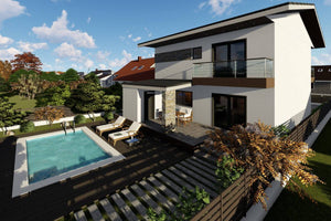 2 Storey Steel Frame House With 3 Bedrooms Model 265-052 - modern house design picture 2 thumbnail