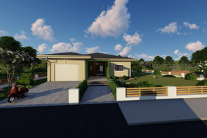 Ground Floor Steel Frame House With 3 Bedrooms Model 269-047 - house exterior image 3 thumbnail