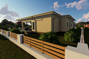 Ground Floor Steel Frame House With 3 Bedrooms Model 269-047 - house exterior image 5 thumbnail