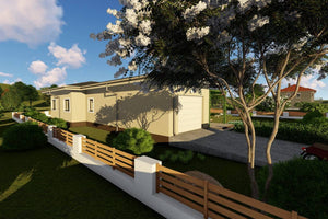 Ground Floor Steel Frame House With 3 Bedrooms Model 269-047 - house exterior image 6 thumbnail