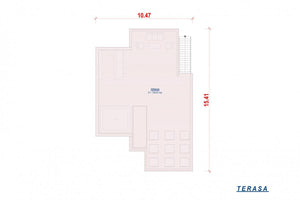 One Story Steel Frame House With Two Bedrooms Number 275-027 - modern home plan 2 thumbnail
