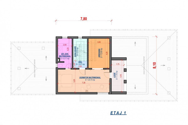 Three Story Steel Frame House With 3 Bedrooms Number 294-007 - house plan 2