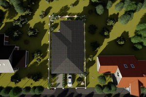 Two Story Steel Frame House With Five Bedrooms Model 303-051 - house roof thumbnail