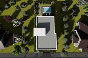 2 Story Steel Frame House With 5 Bedrooms Number 320-055 - house roof thumbnail
