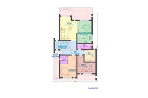 2 Story Steel Frame House With 5 Bedrooms Number 320-055 - home layout 1 thumbnail
