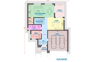 2 Story Steel Frame House With Three Bedrooms Number 334-062 - house plan 1 thumbnail