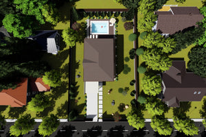 2 Floor Steel Frame House With 6 Bedrooms Number 340-060 - house roof thumbnail
