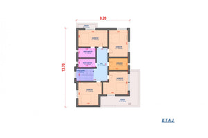 2 Floor Steel Frame House With 6 Bedrooms Number 340-060 - house floor plan 2 thumbnail