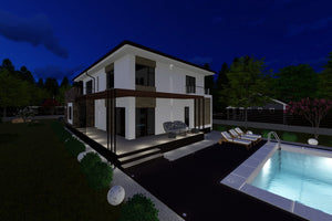 2 Floor Steel Frame House With 6 Bedrooms Number 340-060 - house design image 8 thumbnail