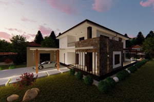 2 Floor Steel Frame House With 6 Bedrooms Number 340-060 - house design image 5 thumbnail