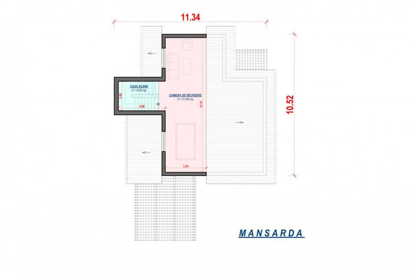 3 Storey Steel Frame House With Three Bedrooms Model 342-038 - house plan 3