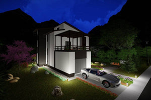 3 Storey Steel Frame House With Three Bedrooms Model 342-038 - modern style house exterior image 5 thumbnail