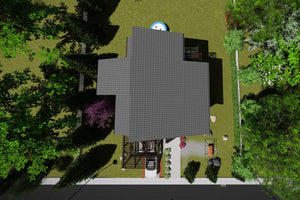 3 Storey Steel Frame House With Three Bedrooms Model 342-038 - house roof thumbnail