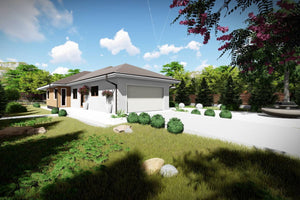 1 Story Steel Frame House With 3 Bedrooms Model 379-050 - modern house design image 3 thumbnail