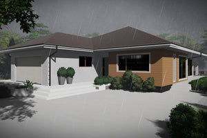 1 Story Steel Frame House With 3 Bedrooms Model 379-050 - modern house design image 6 thumbnail