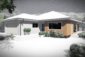 1 Story Steel Frame House With 3 Bedrooms Model 379-050 - modern house design image 7 thumbnail