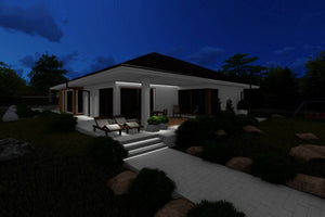 1 Story Steel Frame House With 3 Bedrooms Model 379-050 - modern house design image 9 thumbnail