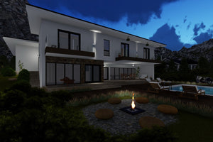 Double Story Steel Frame House With 4 Bedrooms Model 474-059 - house design image 13 thumbnail