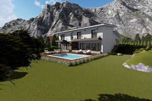 Double Story Steel Frame House With 4 Bedrooms Model 474-059 - house design image 9 thumbnail