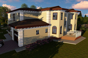2 Story Steel Frame House With 6 Bedrooms Model 570-028 - home design image 5 thumbnail