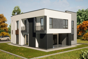 Steel Frame House Project 4 Rooms 3 Bathrooms 300 sqm id 117 - home exterior design pic 3 thumbnail