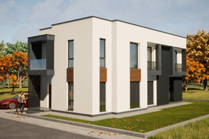 Steel Frame House Project 4 Rooms 3 Bathrooms 300 sqm id 117 - home exterior design pic 4 thumbnail