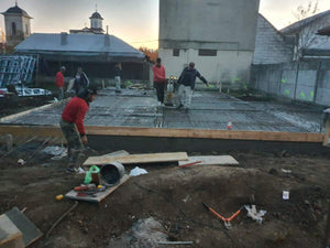 Gravel Sand Layer, Polystyrene Insulation, and Reinforced Mesh for Metal House Foundation thumbnail
