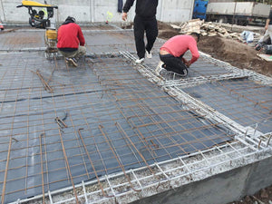 Gravel Sand Layer, Polystyrene Insulation, and Reinforced Mesh for Metal House Foundation thumbnail