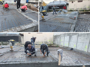 Gravel Sand Layer, Polystyrene Insulation, and Reinforced Mesh for Metal House Foundation thumbnail